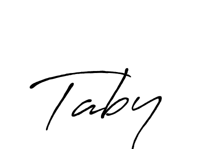 It looks lik you need a new signature style for name Taby. Design unique handwritten (Antro_Vectra_Bolder) signature with our free signature maker in just a few clicks. Taby signature style 7 images and pictures png