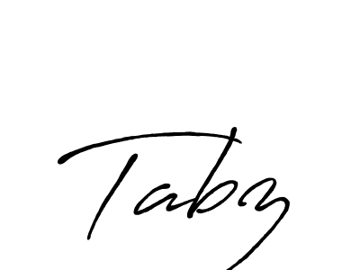 Similarly Antro_Vectra_Bolder is the best handwritten signature design. Signature creator online .You can use it as an online autograph creator for name Tabz. Tabz signature style 7 images and pictures png