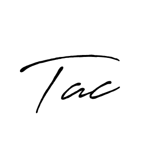 Use a signature maker to create a handwritten signature online. With this signature software, you can design (Antro_Vectra_Bolder) your own signature for name Tac. Tac signature style 7 images and pictures png