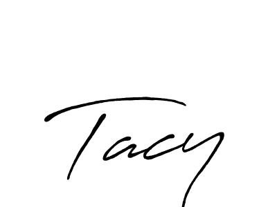 How to make Tacy name signature. Use Antro_Vectra_Bolder style for creating short signs online. This is the latest handwritten sign. Tacy signature style 7 images and pictures png