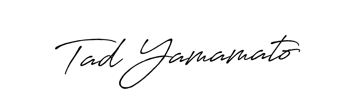 Antro_Vectra_Bolder is a professional signature style that is perfect for those who want to add a touch of class to their signature. It is also a great choice for those who want to make their signature more unique. Get Tad Yamamato name to fancy signature for free. Tad Yamamato signature style 7 images and pictures png
