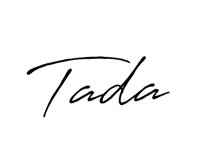 Create a beautiful signature design for name Tada. With this signature (Antro_Vectra_Bolder) fonts, you can make a handwritten signature for free. Tada signature style 7 images and pictures png