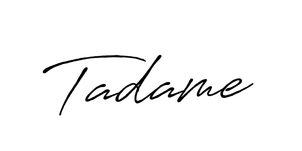 if you are searching for the best signature style for your name Tadame. so please give up your signature search. here we have designed multiple signature styles  using Antro_Vectra_Bolder. Tadame signature style 7 images and pictures png