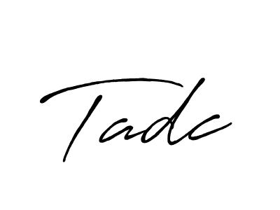 Antro_Vectra_Bolder is a professional signature style that is perfect for those who want to add a touch of class to their signature. It is also a great choice for those who want to make their signature more unique. Get Tadc name to fancy signature for free. Tadc signature style 7 images and pictures png