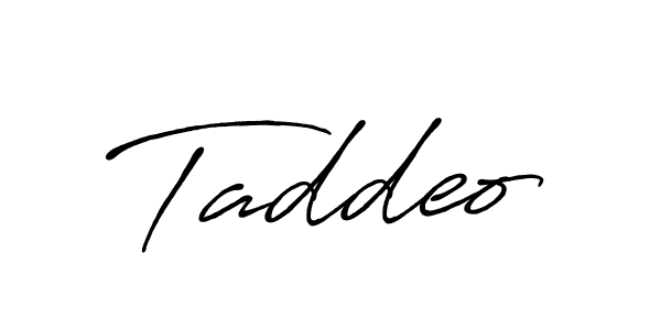 It looks lik you need a new signature style for name Taddeo. Design unique handwritten (Antro_Vectra_Bolder) signature with our free signature maker in just a few clicks. Taddeo signature style 7 images and pictures png