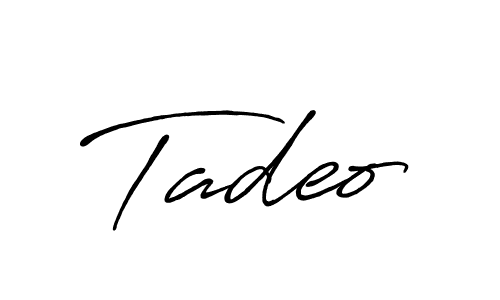Design your own signature with our free online signature maker. With this signature software, you can create a handwritten (Antro_Vectra_Bolder) signature for name Tadeo. Tadeo signature style 7 images and pictures png