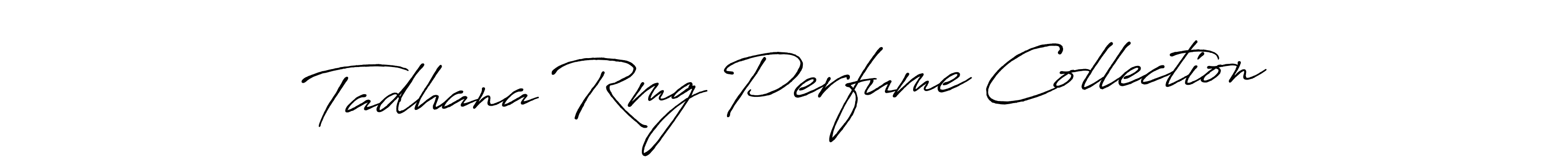 The best way (Antro_Vectra_Bolder) to make a short signature is to pick only two or three words in your name. The name Tadhana Rmg Perfume Collection include a total of six letters. For converting this name. Tadhana Rmg Perfume Collection signature style 7 images and pictures png