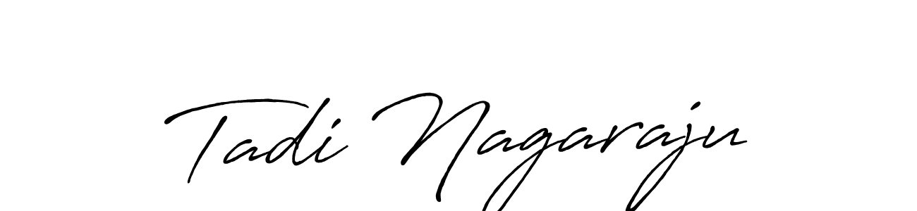 Design your own signature with our free online signature maker. With this signature software, you can create a handwritten (Antro_Vectra_Bolder) signature for name Tadi Nagaraju. Tadi Nagaraju signature style 7 images and pictures png