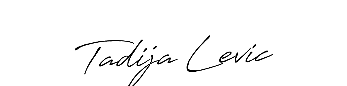 You should practise on your own different ways (Antro_Vectra_Bolder) to write your name (Tadija Levic) in signature. don't let someone else do it for you. Tadija Levic signature style 7 images and pictures png