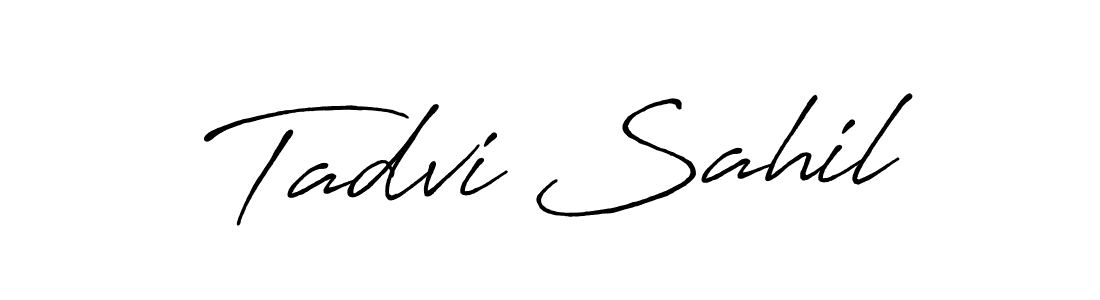 It looks lik you need a new signature style for name Tadvi Sahil. Design unique handwritten (Antro_Vectra_Bolder) signature with our free signature maker in just a few clicks. Tadvi Sahil signature style 7 images and pictures png