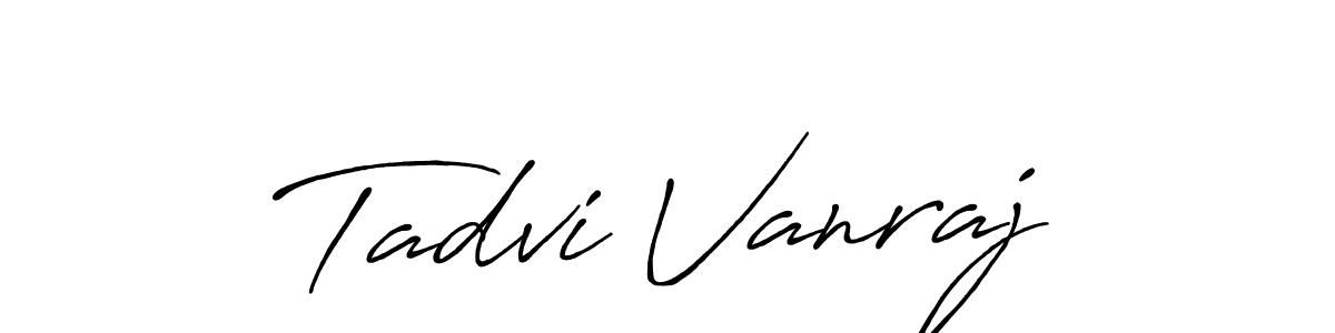 Also You can easily find your signature by using the search form. We will create Tadvi Vanraj name handwritten signature images for you free of cost using Antro_Vectra_Bolder sign style. Tadvi Vanraj signature style 7 images and pictures png