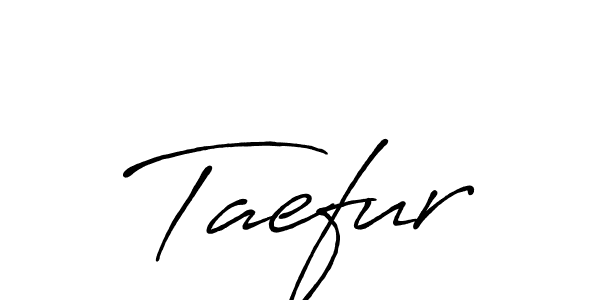 How to make Taefur signature? Antro_Vectra_Bolder is a professional autograph style. Create handwritten signature for Taefur name. Taefur signature style 7 images and pictures png
