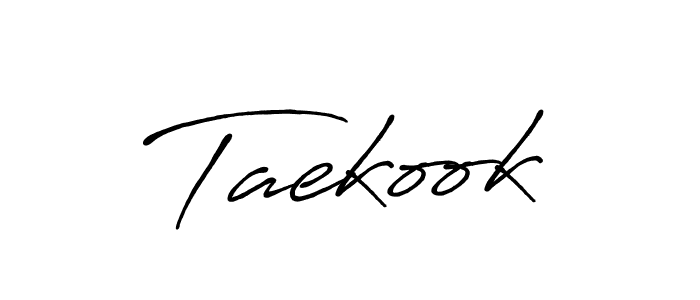 Create a beautiful signature design for name Taekook. With this signature (Antro_Vectra_Bolder) fonts, you can make a handwritten signature for free. Taekook signature style 7 images and pictures png