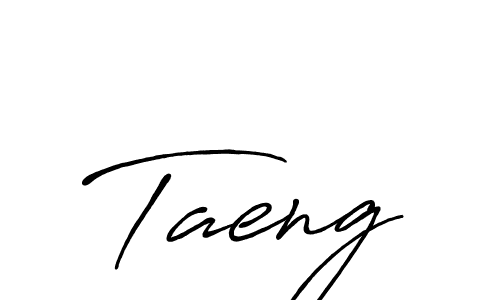 Design your own signature with our free online signature maker. With this signature software, you can create a handwritten (Antro_Vectra_Bolder) signature for name Taeng. Taeng signature style 7 images and pictures png