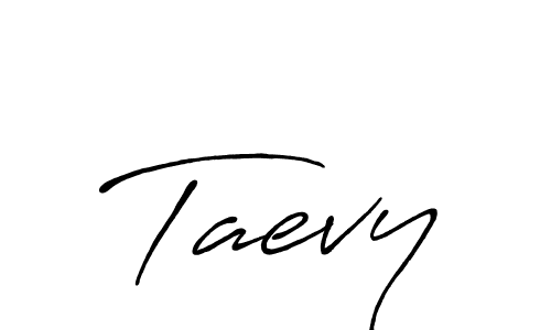 How to make Taevy name signature. Use Antro_Vectra_Bolder style for creating short signs online. This is the latest handwritten sign. Taevy signature style 7 images and pictures png