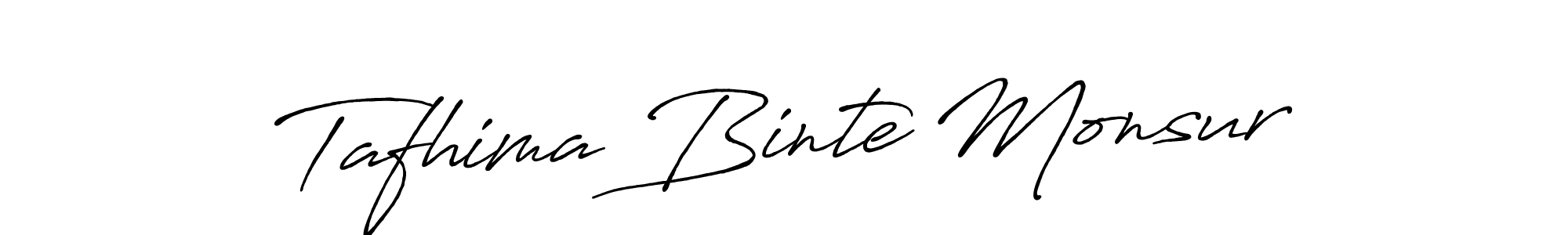 Create a beautiful signature design for name Tafhima Binte Monsur. With this signature (Antro_Vectra_Bolder) fonts, you can make a handwritten signature for free. Tafhima Binte Monsur signature style 7 images and pictures png
