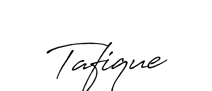 How to make Tafique name signature. Use Antro_Vectra_Bolder style for creating short signs online. This is the latest handwritten sign. Tafique signature style 7 images and pictures png
