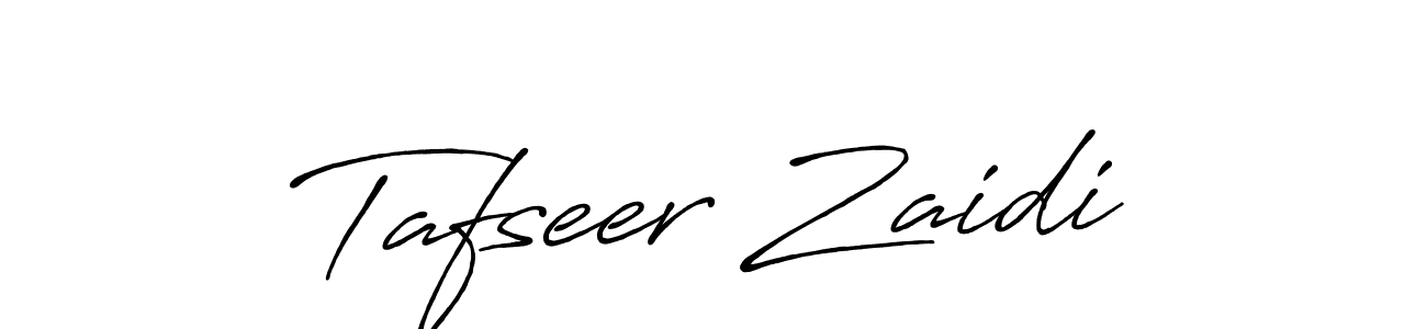 Design your own signature with our free online signature maker. With this signature software, you can create a handwritten (Antro_Vectra_Bolder) signature for name Tafseer Zaidi. Tafseer Zaidi signature style 7 images and pictures png