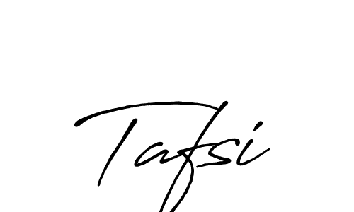 Make a beautiful signature design for name Tafsi. With this signature (Antro_Vectra_Bolder) style, you can create a handwritten signature for free. Tafsi signature style 7 images and pictures png