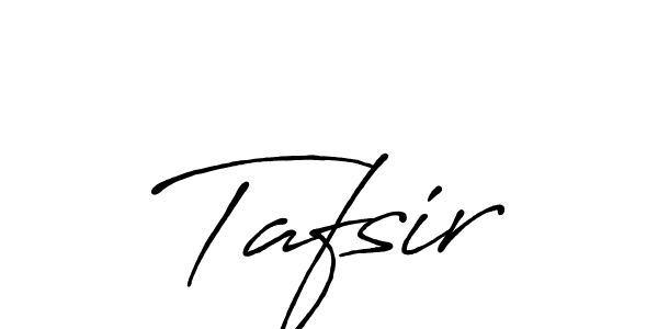 How to make Tafsir name signature. Use Antro_Vectra_Bolder style for creating short signs online. This is the latest handwritten sign. Tafsir signature style 7 images and pictures png