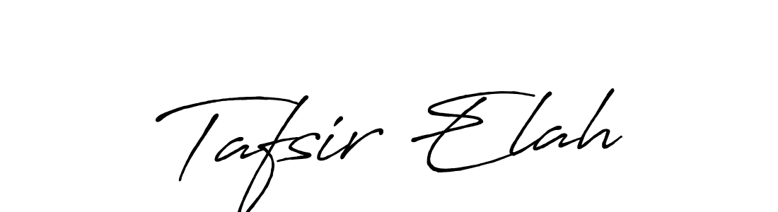 Similarly Antro_Vectra_Bolder is the best handwritten signature design. Signature creator online .You can use it as an online autograph creator for name Tafsir Elah. Tafsir Elah signature style 7 images and pictures png