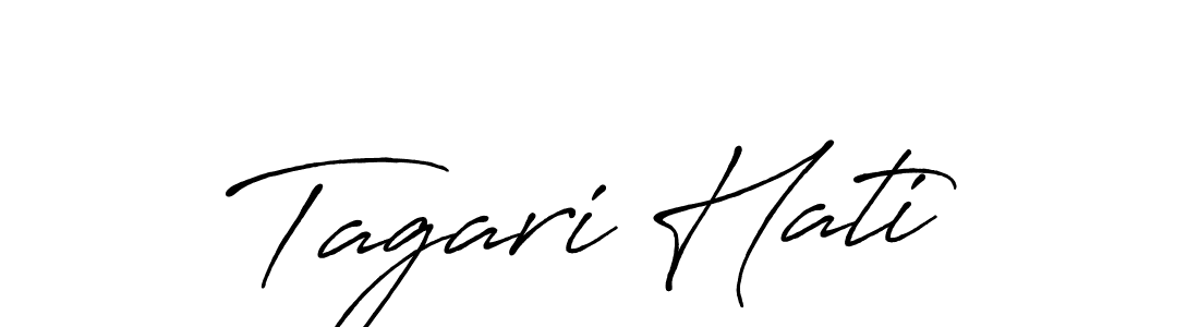 How to make Tagari Hati signature? Antro_Vectra_Bolder is a professional autograph style. Create handwritten signature for Tagari Hati name. Tagari Hati signature style 7 images and pictures png