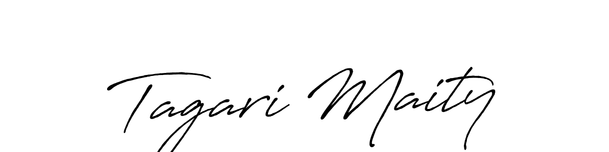 It looks lik you need a new signature style for name Tagari Maity. Design unique handwritten (Antro_Vectra_Bolder) signature with our free signature maker in just a few clicks. Tagari Maity signature style 7 images and pictures png