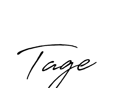 Tage stylish signature style. Best Handwritten Sign (Antro_Vectra_Bolder) for my name. Handwritten Signature Collection Ideas for my name Tage. Tage signature style 7 images and pictures png