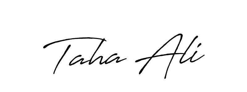 Also we have Taha Ali name is the best signature style. Create professional handwritten signature collection using Antro_Vectra_Bolder autograph style. Taha Ali signature style 7 images and pictures png