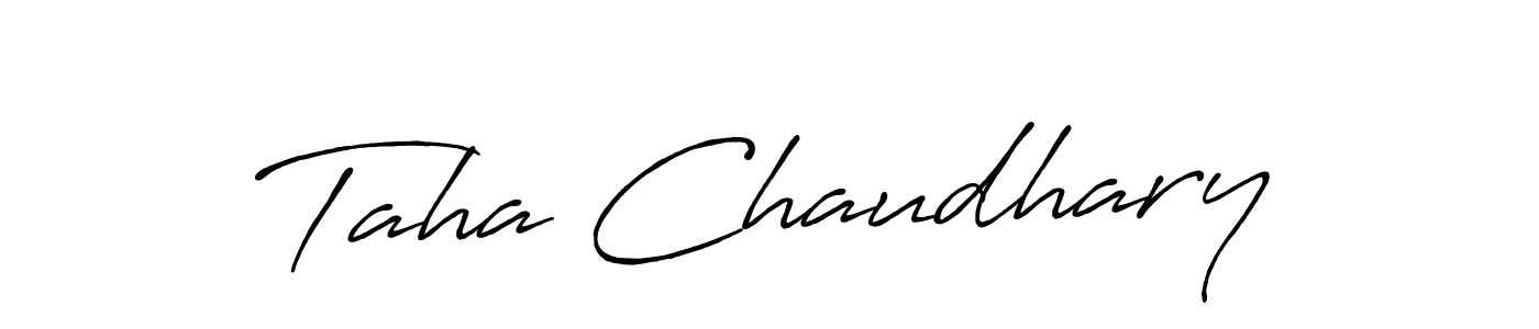 Make a beautiful signature design for name Taha Chaudhary. Use this online signature maker to create a handwritten signature for free. Taha Chaudhary signature style 7 images and pictures png