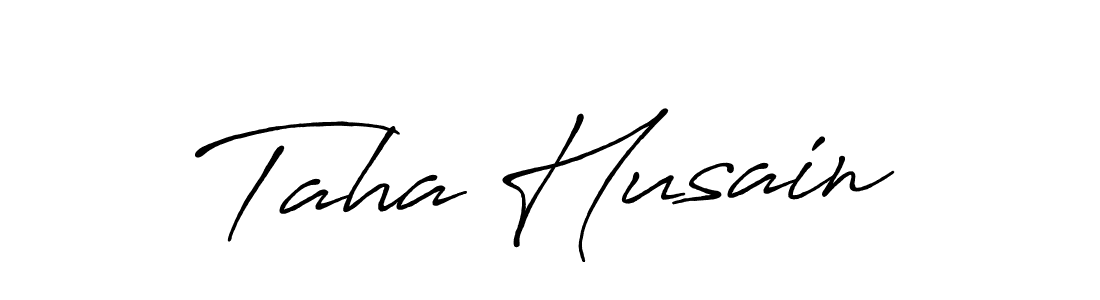 You should practise on your own different ways (Antro_Vectra_Bolder) to write your name (Taha Husain) in signature. don't let someone else do it for you. Taha Husain signature style 7 images and pictures png