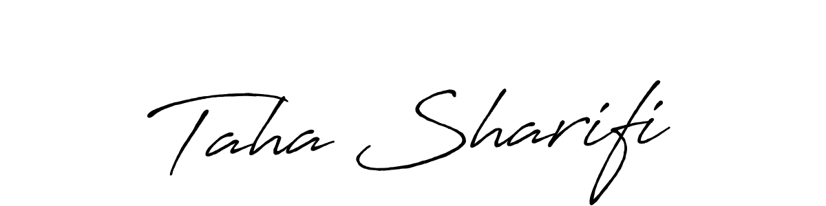 if you are searching for the best signature style for your name Taha Sharifi. so please give up your signature search. here we have designed multiple signature styles  using Antro_Vectra_Bolder. Taha Sharifi signature style 7 images and pictures png