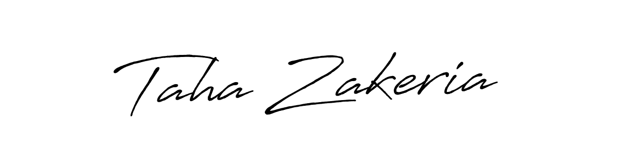 if you are searching for the best signature style for your name Taha Zakeria. so please give up your signature search. here we have designed multiple signature styles  using Antro_Vectra_Bolder. Taha Zakeria signature style 7 images and pictures png