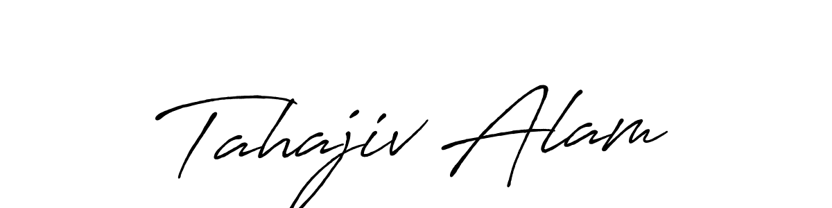 Also You can easily find your signature by using the search form. We will create Tahajiv Alam name handwritten signature images for you free of cost using Antro_Vectra_Bolder sign style. Tahajiv Alam signature style 7 images and pictures png