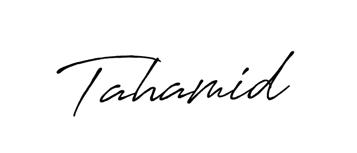 Also we have Tahamid name is the best signature style. Create professional handwritten signature collection using Antro_Vectra_Bolder autograph style. Tahamid signature style 7 images and pictures png