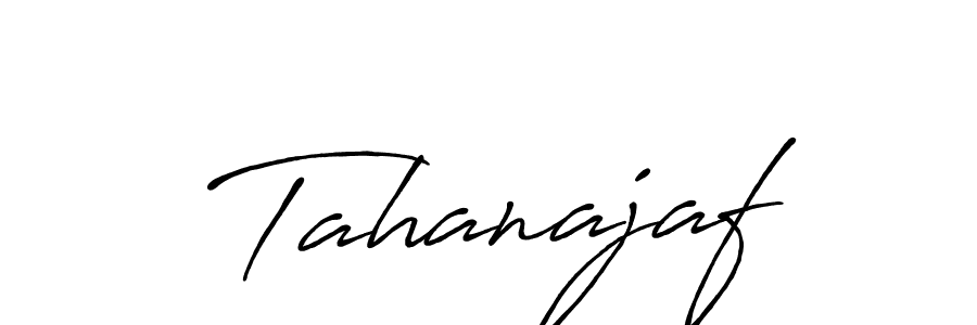 The best way (Antro_Vectra_Bolder) to make a short signature is to pick only two or three words in your name. The name Tahanajaf include a total of six letters. For converting this name. Tahanajaf signature style 7 images and pictures png