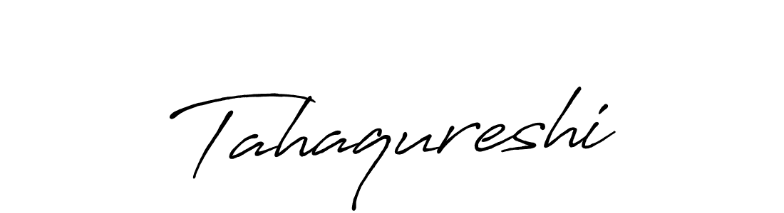 Once you've used our free online signature maker to create your best signature Antro_Vectra_Bolder style, it's time to enjoy all of the benefits that Tahaqureshi name signing documents. Tahaqureshi signature style 7 images and pictures png