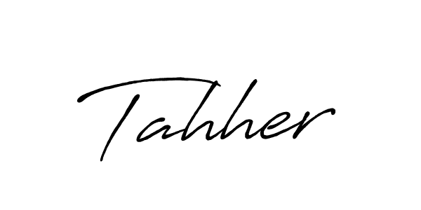 Also we have Tahher name is the best signature style. Create professional handwritten signature collection using Antro_Vectra_Bolder autograph style. Tahher signature style 7 images and pictures png