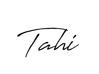 Design your own signature with our free online signature maker. With this signature software, you can create a handwritten (Antro_Vectra_Bolder) signature for name Tahi. Tahi signature style 7 images and pictures png