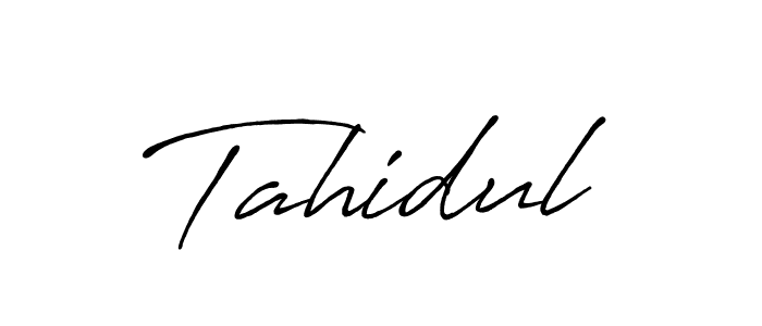 Also You can easily find your signature by using the search form. We will create Tahidul name handwritten signature images for you free of cost using Antro_Vectra_Bolder sign style. Tahidul signature style 7 images and pictures png