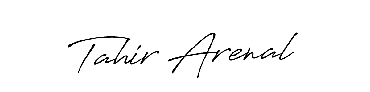 How to make Tahir Arenal signature? Antro_Vectra_Bolder is a professional autograph style. Create handwritten signature for Tahir Arenal name. Tahir Arenal signature style 7 images and pictures png