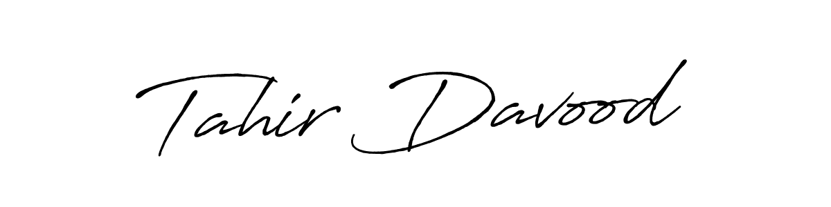 Make a beautiful signature design for name Tahir Davood. Use this online signature maker to create a handwritten signature for free. Tahir Davood signature style 7 images and pictures png