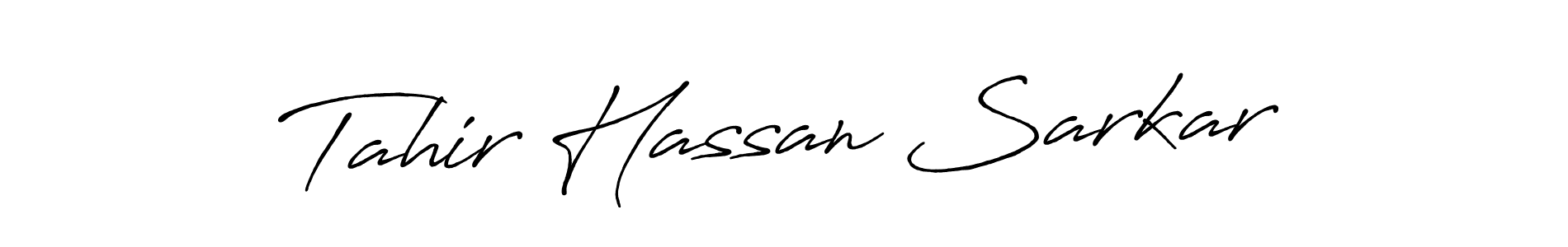 Use a signature maker to create a handwritten signature online. With this signature software, you can design (Antro_Vectra_Bolder) your own signature for name Tahir Hassan Sarkar. Tahir Hassan Sarkar signature style 7 images and pictures png