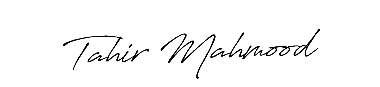 Tahir Mahmood stylish signature style. Best Handwritten Sign (Antro_Vectra_Bolder) for my name. Handwritten Signature Collection Ideas for my name Tahir Mahmood. Tahir Mahmood signature style 7 images and pictures png