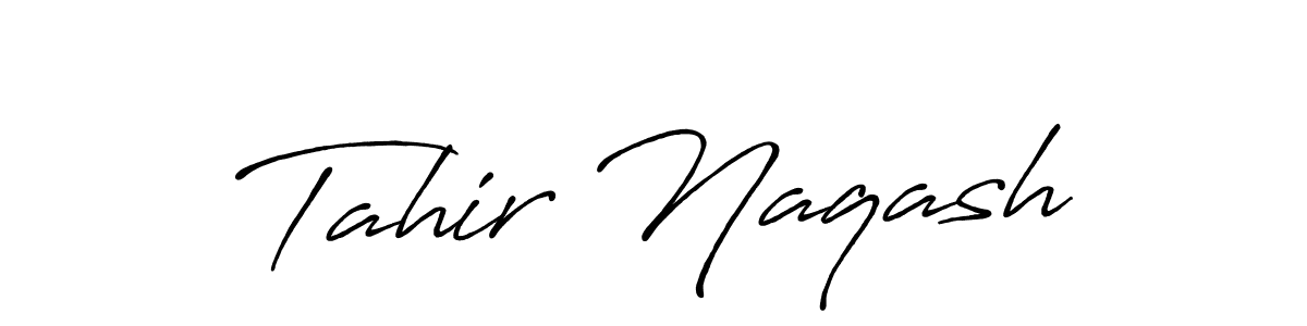 Also You can easily find your signature by using the search form. We will create Tahir Naqash name handwritten signature images for you free of cost using Antro_Vectra_Bolder sign style. Tahir Naqash signature style 7 images and pictures png