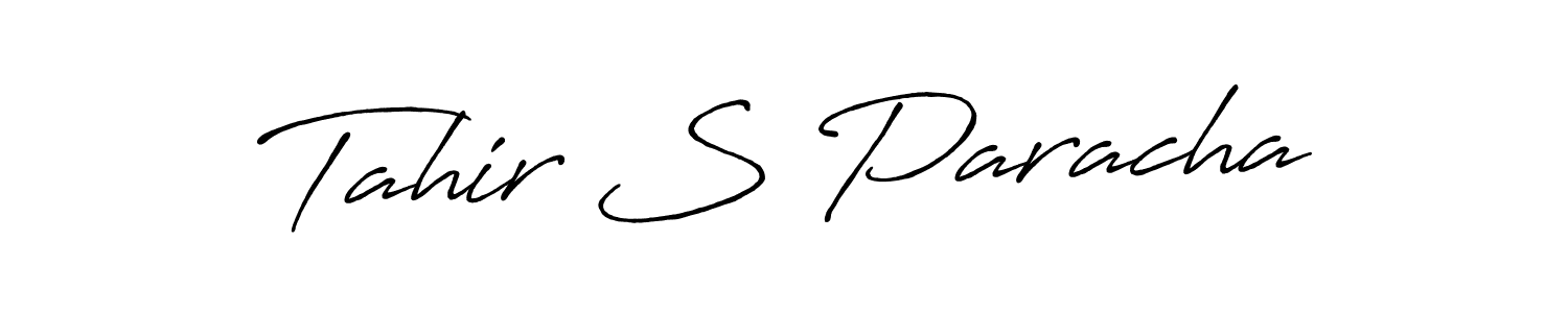 Also we have Tahir S Paracha name is the best signature style. Create professional handwritten signature collection using Antro_Vectra_Bolder autograph style. Tahir S Paracha signature style 7 images and pictures png
