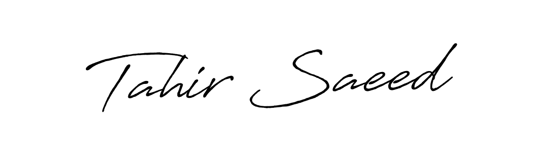 This is the best signature style for the Tahir Saeed name. Also you like these signature font (Antro_Vectra_Bolder). Mix name signature. Tahir Saeed signature style 7 images and pictures png