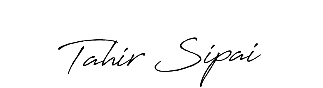 if you are searching for the best signature style for your name Tahir Sipai. so please give up your signature search. here we have designed multiple signature styles  using Antro_Vectra_Bolder. Tahir Sipai signature style 7 images and pictures png