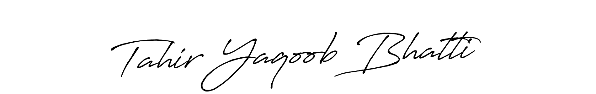 Make a short Tahir Yaqoob Bhatti signature style. Manage your documents anywhere anytime using Antro_Vectra_Bolder. Create and add eSignatures, submit forms, share and send files easily. Tahir Yaqoob Bhatti signature style 7 images and pictures png