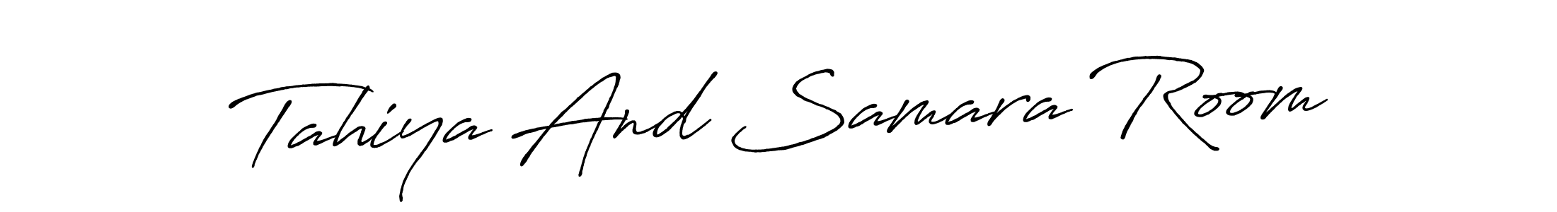 You can use this online signature creator to create a handwritten signature for the name Tahiya And Samara Room. This is the best online autograph maker. Tahiya And Samara Room signature style 7 images and pictures png
